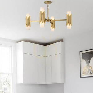 Luster Marvele - 8 svetelných zdrojov - Staršia mosadz Elstead small 5
