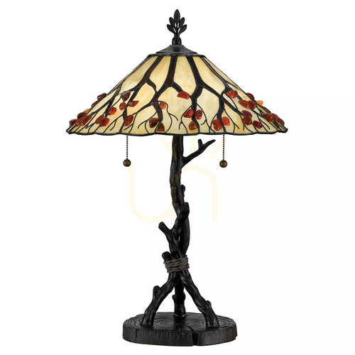 Skontrolujte Stolná lampa Whispering - 2 svetelné zdroje - Valiant bronz Elstead