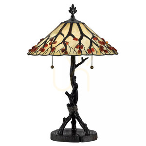 Stolná lampa Whispering - 2 svetelné zdroje - Valiant bronz Elstead small 0