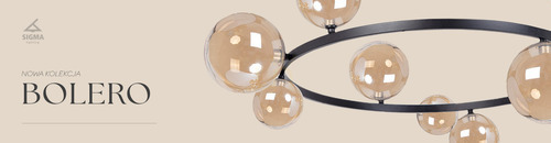 Skontrolujte Luster Sigma BOLERO 9 čierny/amber G9 41323