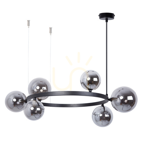 Skontrolujte Luster Sigma BOLERO 6 čierny grafit G9 41325