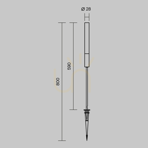 Svetelný stĺpik FLARE O487FL-L3GF3K IP65 Maytoni. small 8