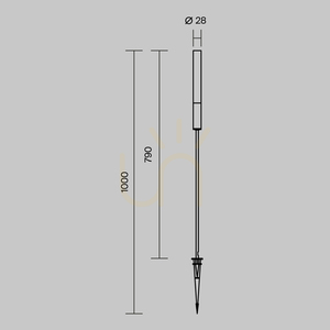 Svetelný stĺp FLARE O487FL-L3GF3K1 IP65 Maytoni. small 8