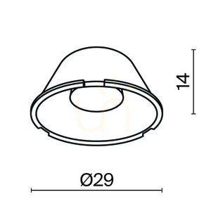 Šošovka Maytoni Wise LensD29-50, 50°, Ø29 mm small 5