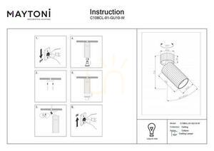 Plafón CALIPSO C108CL-01-GU10-W Maytoni small 6