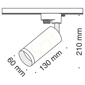 Biely lištový reflektor Maytoni Focus Unity 1×GU10 TR004-1-GU10-W small 7