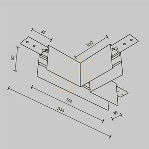 EXILITY TRA034CT-41W-DE prípojnica Maytoni small 5