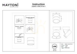 Plafón ONDA C024CL-12W2.7K-W-1 Maytoni small 7