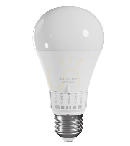 Skontrolujte LED žiarovka CCT 5v1 E27 10 W – nastaviteľná farba svetla 2700K–6500K
