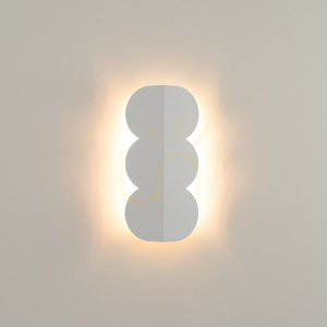 Nástenné svietidlo BISCUIT biele small 6