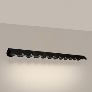 BISCUIT čierna závesná lampa LED 3000K small 2