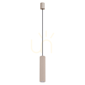 Závesné svietidlo Thoro IVAR 1, taupe, LED 8 W 3000 K CRI 90, drážkovaná tuba Ø6,4 cm, DALI-2/PUSH DIMM small 0