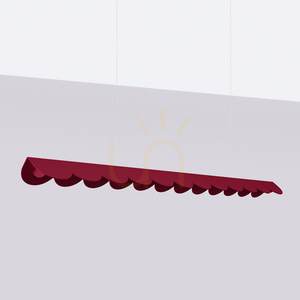 BISCUIT bordová LED 4000K závesná lampa small 1