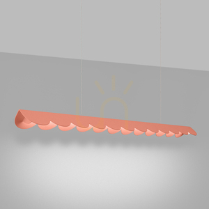BISCUIT broskyňová LED 4000K závesná lampa small 2