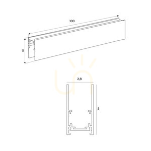 Uhlová konzola 90° pre koľajnice Max Light MAX NT0003 čierna small 0