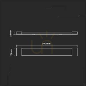 V-TAC 10W LED povrchové lineárne svietidlo 30cm VT-8310 3000K 1000lm 3 roky záruka small 4
