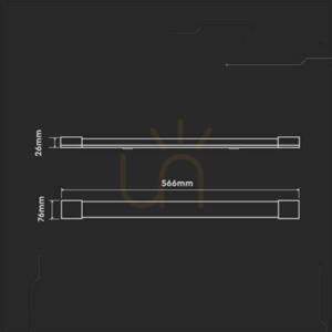 V-TAC 20W LED povrchové lineárne svietidlo 60cm 120Lm/W VT-8320 6500K 2400lm 3 roky záruka small 4