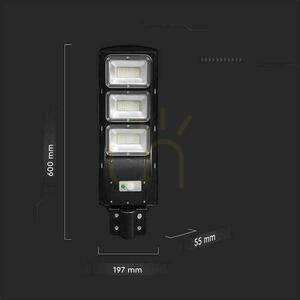 Pouličné osvetlenie LED solárne V-TAC 12W čierne VT-ST180W 6000K 1200lm reflektor. small 6