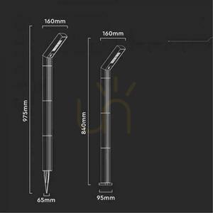 V-TAC Solárny LED záhradný stĺp 1,7W 2v1 Base + Pin Drive 85cm VT-10185 3000K-4000K-6500K 80lm 3 roky záruka small 4