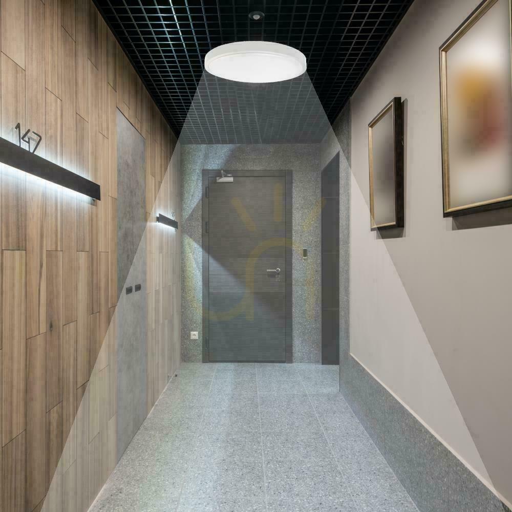 Šou Plafond V-TAC 24W LED okrúhla mikrovlnná rúra so senzorom pohybu IP44 30cm biela VT-8624S-W-RD 4000K 2400lm Plafond V-TAC 24W LED okrúhla mikrovlnná rúra so senzorom pohybu IP44 30cm biela VT-8624S-W-RD 4000K 2400lm