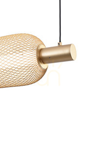 Závesné svietidlo Zuma Line SAAR MD2596-5B-3BGT čierna 1xLED small 2