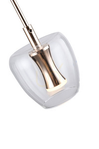 Závesné svietidlo Zuma Line NELSON MD2291-1A-3BGN čierna 1xLED small 1