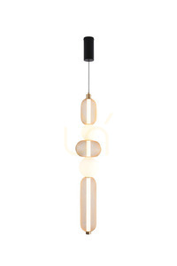 Závesné svietidlo Zuma Line SAAR MD2596-5A-3BGT čierna 1xLED small 0