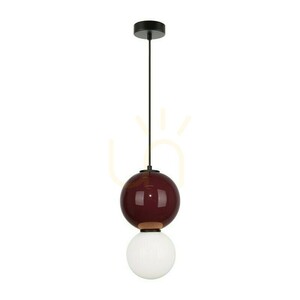 Závesné LED svietidlo Italux Pieve bordové 18 cm PND-95221-1M-PRP small 2