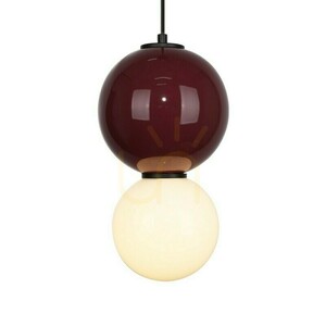 Závesné LED svietidlo Italux Pieve bordové 18 cm PND-95221-1M-PRP small 3