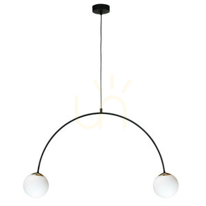 Závesné svietidlo Zuma Line BOW 1222 čierna 2xE14 small 0