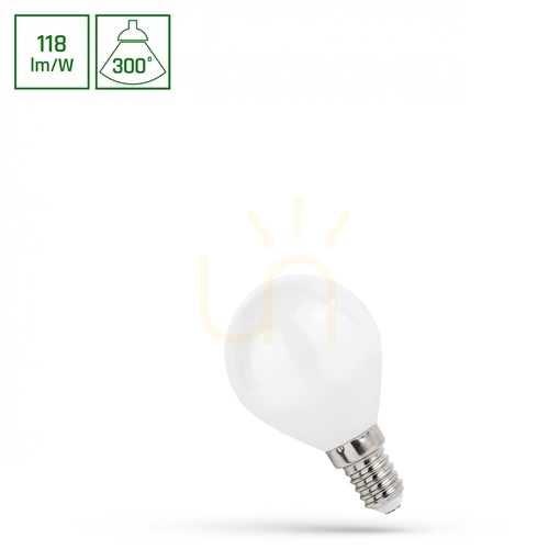 Skontrolujte LED guľa E14 230 V 5,5 W Cog Nw Mliečne spektrum