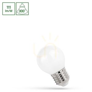 LED guľa E27 230 V 5,5 W Cog Ww Mliečne spektrum small 1
