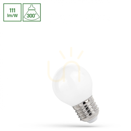 Skontrolujte LED guľa E27 230 V 5,5 W Cog Ww Mliečne spektrum