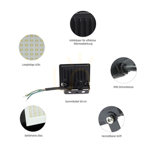 LED reflektor SpectrumLED NOCTIS LUX 3 10 W 6000 K IP65 čierny small 14