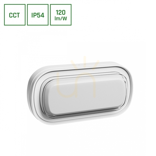Skontrolujte Pastilo 10 W 3 Cct 230 V 120st Ip54 Ik10 205x105x47mm biely ovál