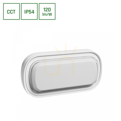 Skontrolujte Pastilo 15 W 3 Cct 230 V 120st Ip54 Ik10 266x137x47mm biely ovál