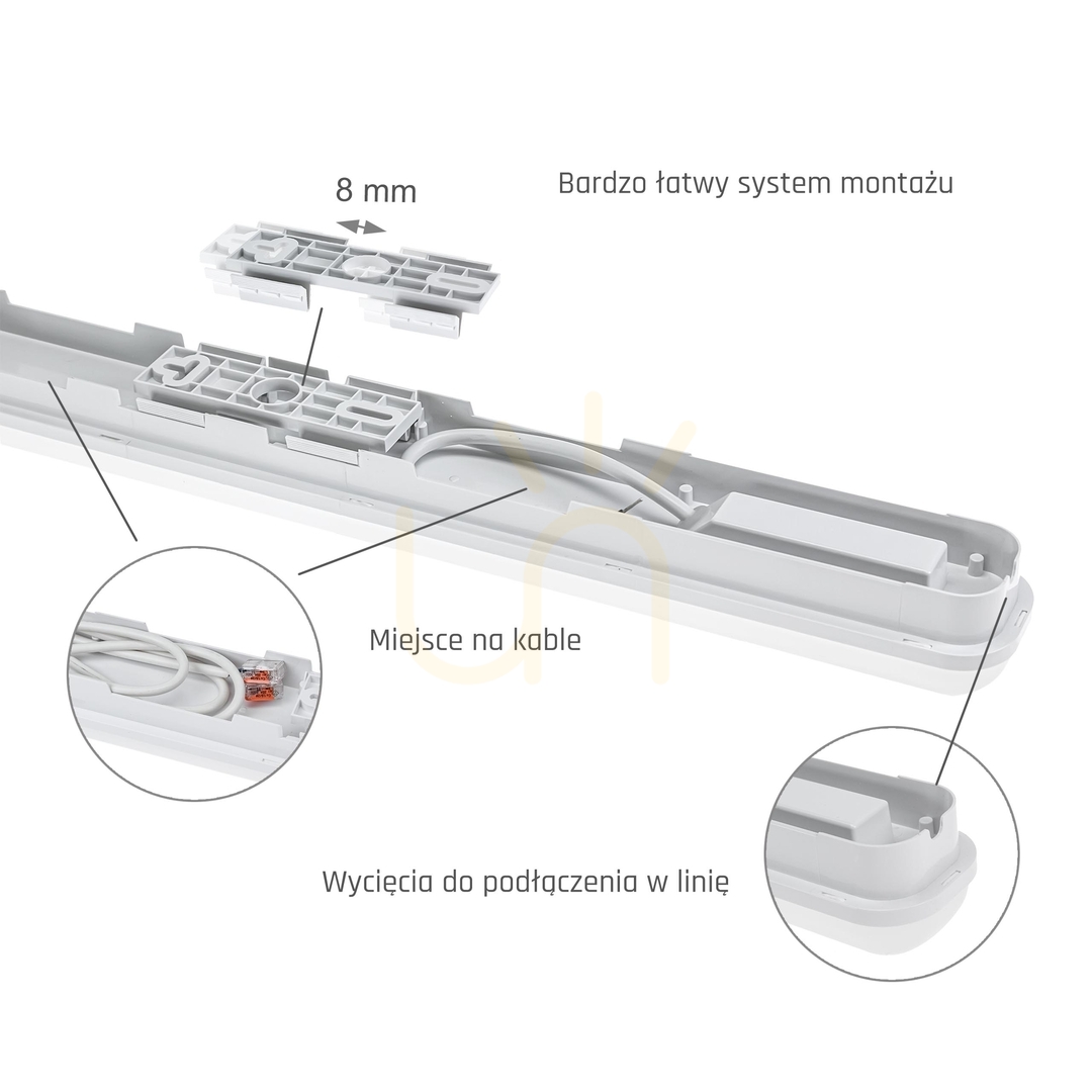 Náhľad Limea Go Hermetic 600mm 25 W Cw 230 V 120st Ip65 Ik07 600x60x52mm biela Limea Go Hermetic 600mm 25 W Cw 230 V 120st Ip65 Ik07 600x60x52mm biela