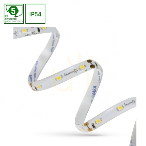 Skontrolujte LED pás 2835 12 V 60 LED 4.8 W/M 336lm/M Cw 8mm ip54 5 rokov 5m Roll