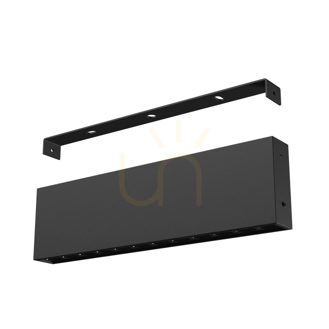 vyhliadka Grid S Svietidlo na povrchovú montáž 12 W Cct 230 V 40st Ip20 222x26x60mm čierna 5 rokov Gw. Spektrum Grid S Svietidlo na povrchovú montáž 12 W Cct 230 V 40st Ip20 222x26x60mm čierna 5 rokov Gw. Spektrum