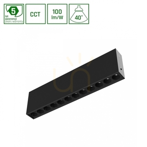 Grid S Svietidlo na povrchovú montáž 12 W Cct 230 V 40st Ip20 222x26x60mm čierna 5 rokov Gw. Spektrum 0 Grid S Svietidlo na povrchovú montáž 12 W Cct 230 V 40st Ip20 222x26x60mm čierna 5 rokov Gw. Spektrum small 0