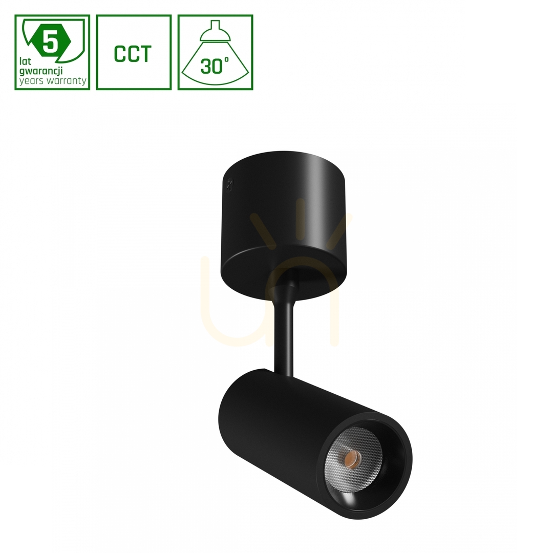 Skontrolujte Spot M Svietidlo na povrchovú montáž 10 W Cct 230 V 30st Ip20 priemer 44 X145x205mm čierna Záruka 5 rokov. Spektrum Spot M Svietidlo na povrchovú montáž 10 W Cct 230 V 30st Ip20 priemer 44 X145x205mm čierna Záruka 5 rokov. Spektrum
