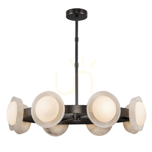 Skontrolujte LED luster ALONSO - Urban brown QUINTIESSE