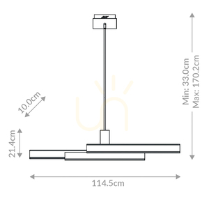 Ostrovná lampa CAMENO - Brúsené zlato QUINTIESSE small 2