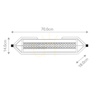 LED svietidlo nad zrkadlo Quintiesse Espada QN-ESPADA-2W-PC 70 cm, leštený chróm small 2