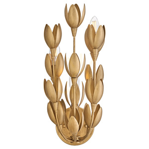 Nástenné svietidlo Quintiesse FLORA QN-FLORA-3W-GD oxidované zlato 3× E14 43,8 cm small 4