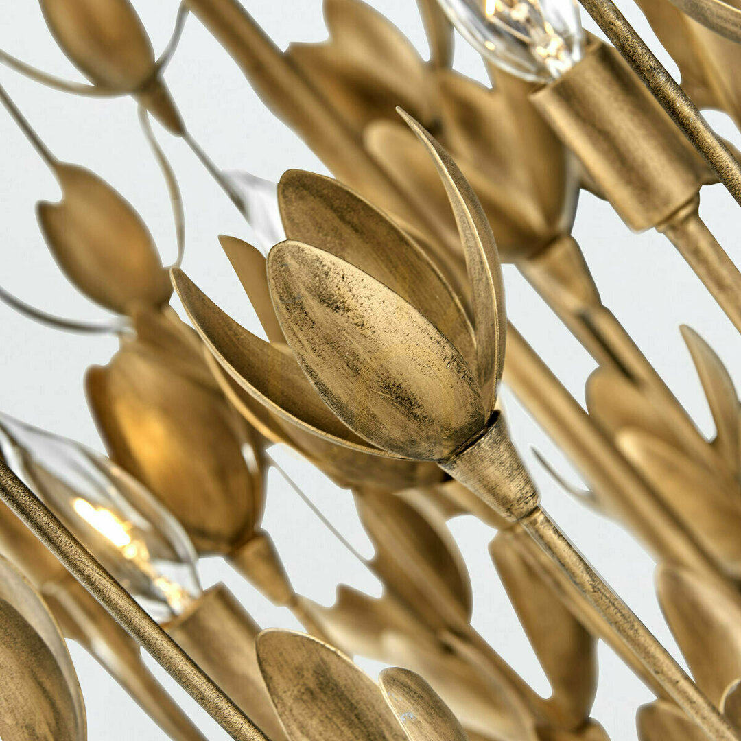 Skontrolujte Luster FLORA - 6 svetelných zdrojov - Oxidované zlato QUINTIESSE Luster FLORA - 6 svetelných zdrojov - Oxidované zlato QUINTIESSE