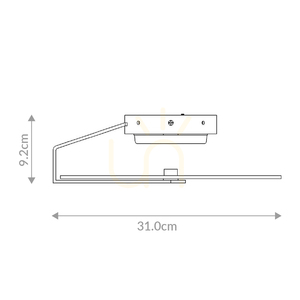 Stropné / nástenné svietidlo Quintiesse Nuvola Small, matná čierna, LED 14 W 3000 K, Ø31 cm small 2