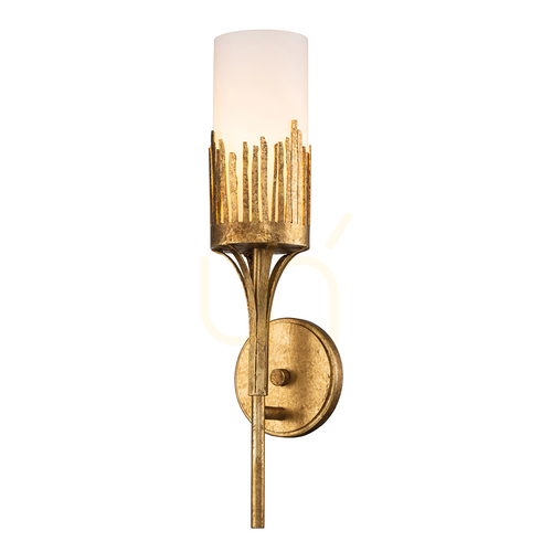 Skontrolujte Nástenné svietidlo SAWGRASS - 1 svetelný zdroj - Petal gold QUINTIESSE