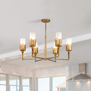 Luster SAWGRASS - 6 svetelných zdrojov - Petal gold QUINTIESSE small 7