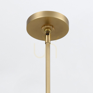 LED ostrovčeková lampa VALISE - Vintage mosadz, koňaková koža QUINTIESSE small 5